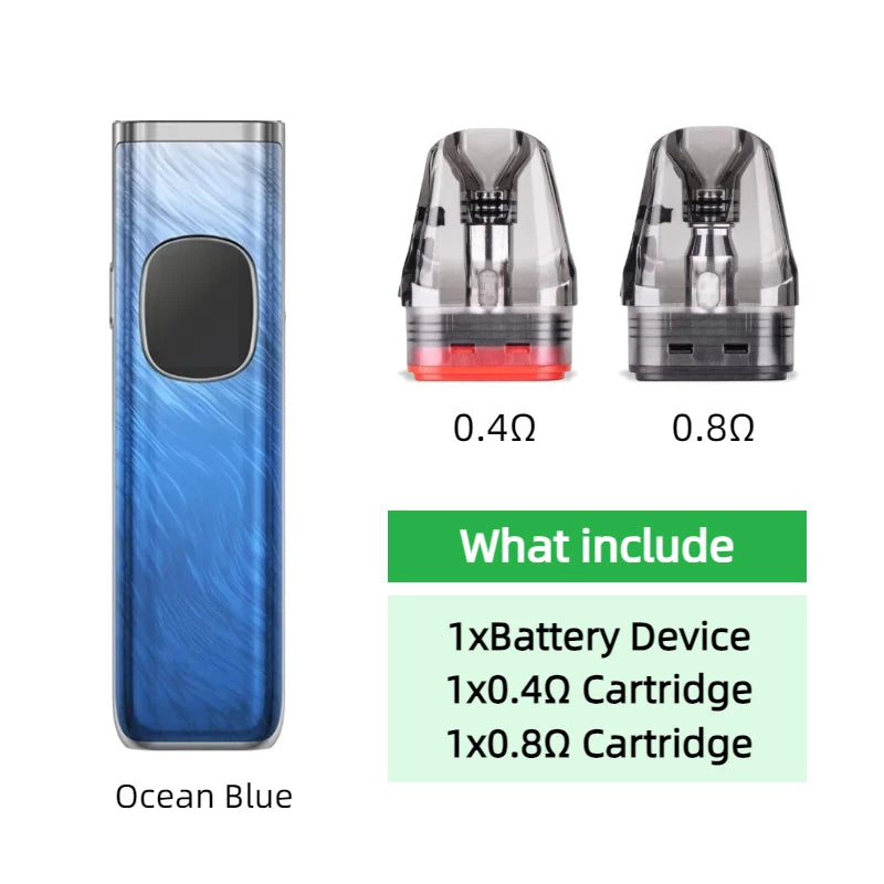 Dispositivo con Batteria per OXVA Xlim Pro 2 1300mAh/Nexlim 1500mAh con Kit Due Cartucce per Cartucce da 0.4/0.6/0.8/1.2ohm 2/3/4ml