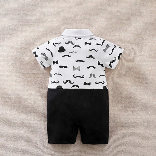 Abbigliamento per neonato 2024 estate bambino neonato Costume pagliaccetto tuta stampa vestiti 100% cotone manica corta confortevole