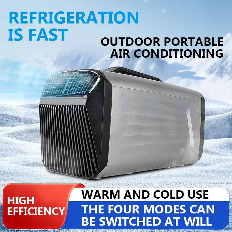 Condizionatore d'aria portatile, climatizzatore mobile per camper, tenda, camion, parcheggio, esterni, auto, campeggio, 220V R290/R134a 5200Btu