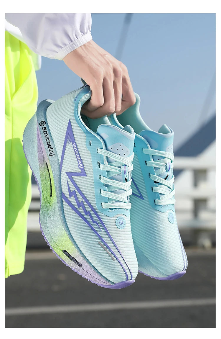 Scarpe da corsa Carbon Board Specialità Maratona Uomo Sport Traspirante Leggero Donna Comodo Atletico Scarpe da ginnastica antiscivolo