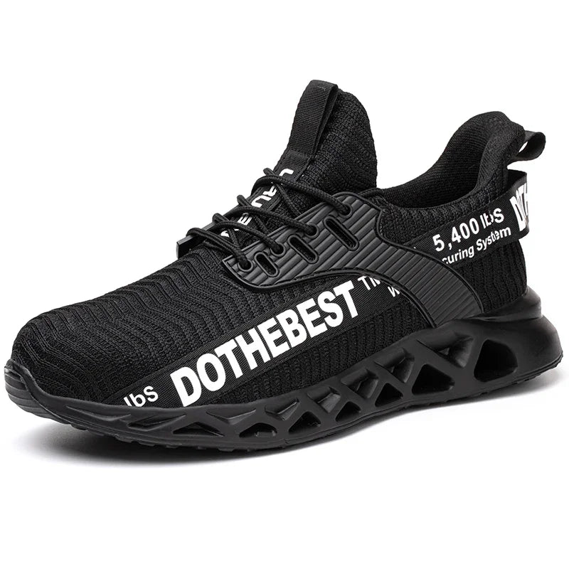 Scarpe antinfortunistiche da uomo per scarpe da ginnastica da lavoro donna uomo scarpe da lavoro con punta in acciaio scarpe protettive di sicurezza leggere anti-sfondamento anti-perforazione