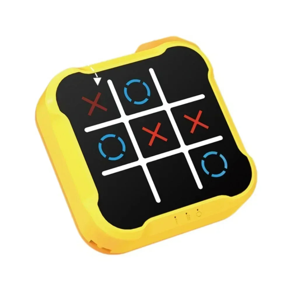 Tic-Tac-Toe Board Gioco elettronico multifunzionale Gioco da tavolo educativo Montessori Scacchi Set di scacchi portatile per adulti e bambini
