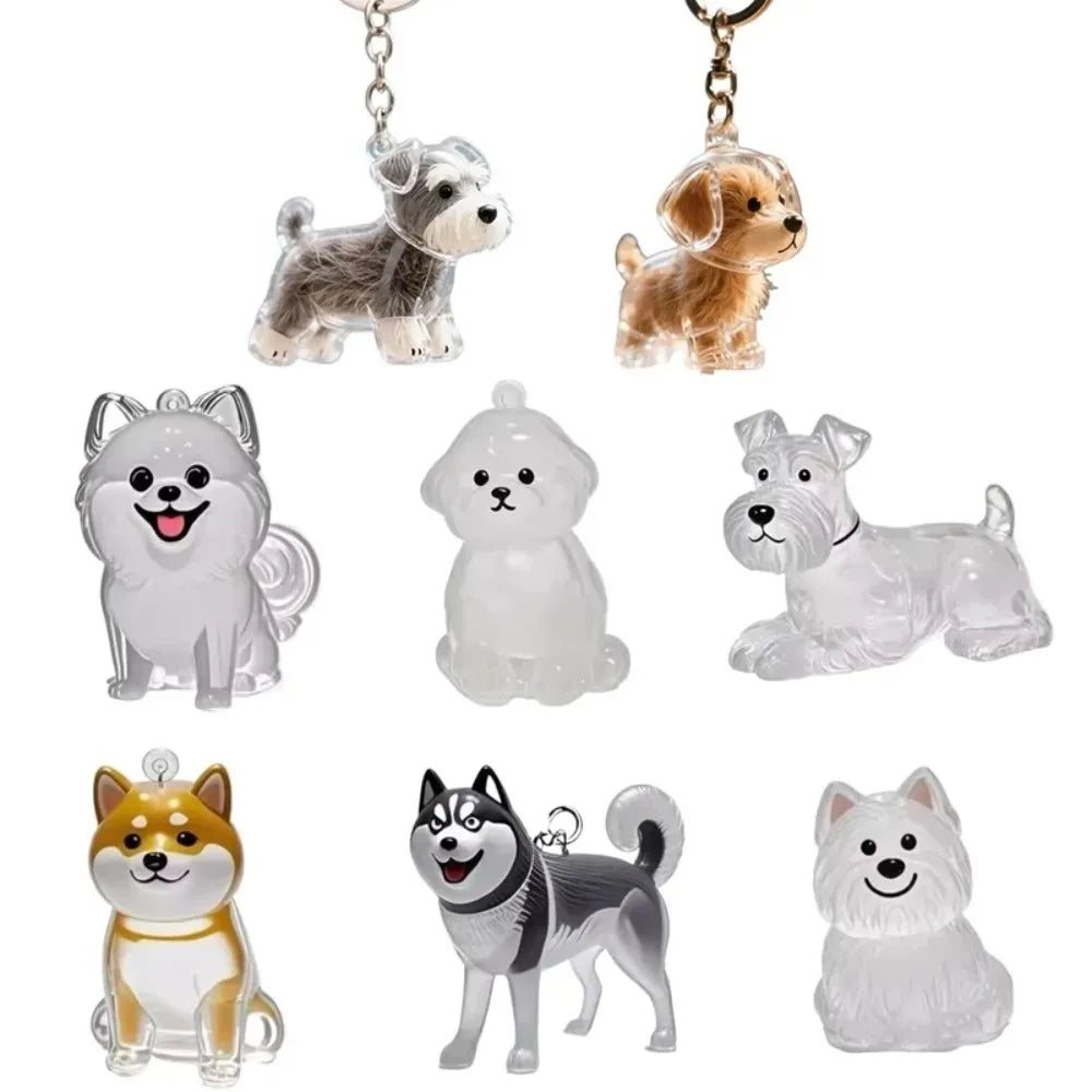 Ciondolo portaoggetti per capelli per cani Portachiavi carino Ciondolo per borsa Coppia Portachiavi per auto Collezione di souvenir di gioielli Decorazioni regalo Accessori per cani