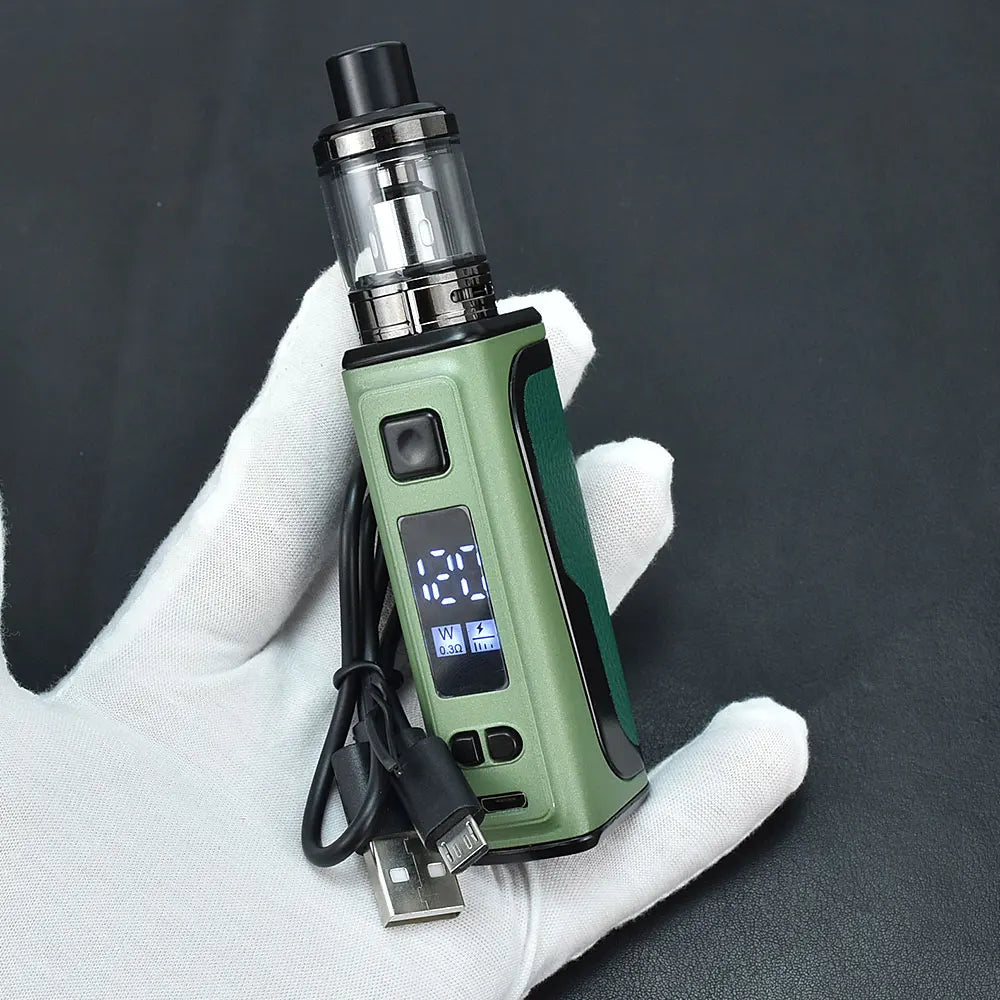 WOLFCOOLVAPE Sigaretta Elettronica 120W Box Mod Vaporizzatore Kit Box Mod con Schermo OLED Vaporizzatore 18000mAh Serbatoio Vape da 2.0ml