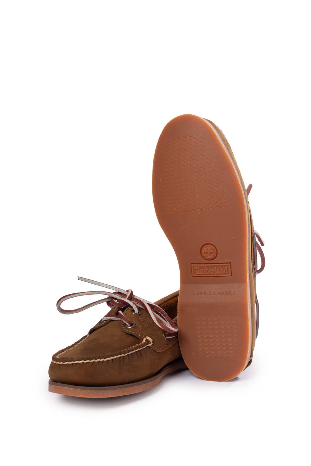 TIMBERLAND - Scarpe da barca uomo 2-eye in pelle marrone-34