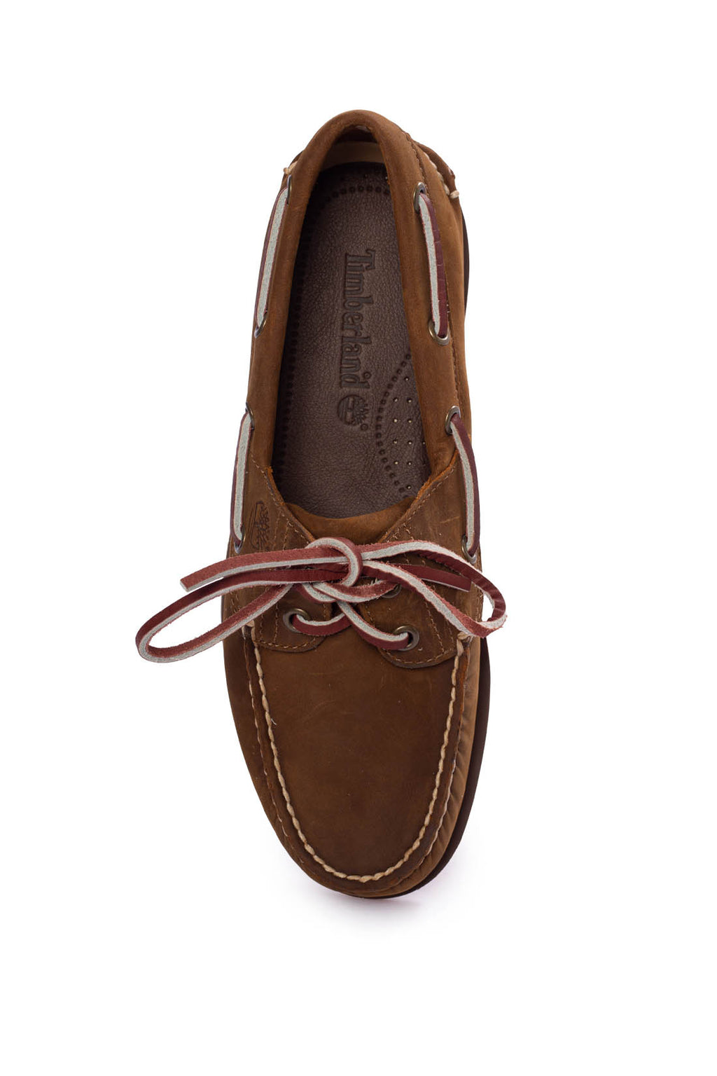 TIMBERLAND - Scarpe da barca uomo 2-eye in pelle marrone-5