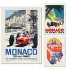 Poster Monaco Rennwagen Formel 1 Grand Prix · Bilder Wohnzimmer · Wandbilder Schlafzimmer · Deko Print ohne Rahmen · Bilder-0
