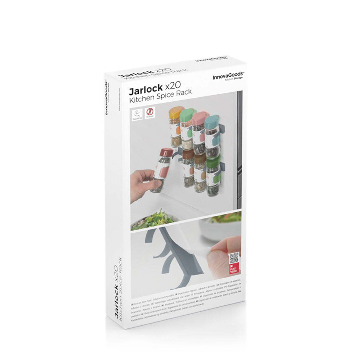 Organizzatore Spezie Adesivo e Divisibile Jarlock 20 InnovaGoods