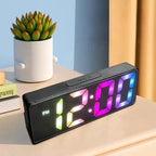 Sveglia Digitale Con Controllo Vocale Schermo LED E Due Sveglie