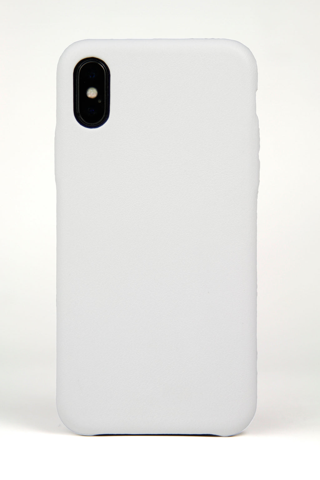 Custodia iPhone X In Pelle Bianca Pieno Fiore Italiano