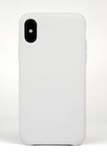 Custodia iPhone X In Pelle Bianca Pieno Fiore Italiano