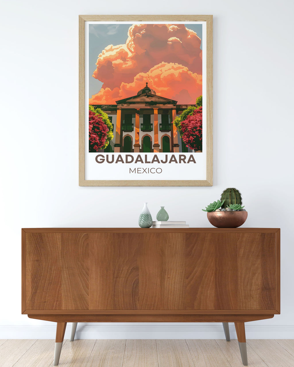 Guadalajara Print - Hospicio CabaÃ±as Wall Art - Mexico Framed Art - Mexico Vintage Poster-2