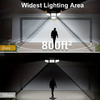1pc Solar Garden Light Outdoor - 270 LEDs Solar Wall Light with Motion Sensor