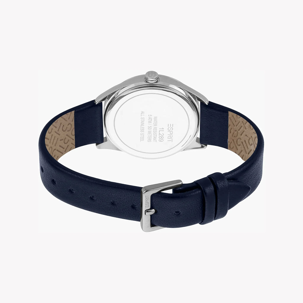 Orologio da Donna Esprit in Pelle Blu con Quadrante Blu