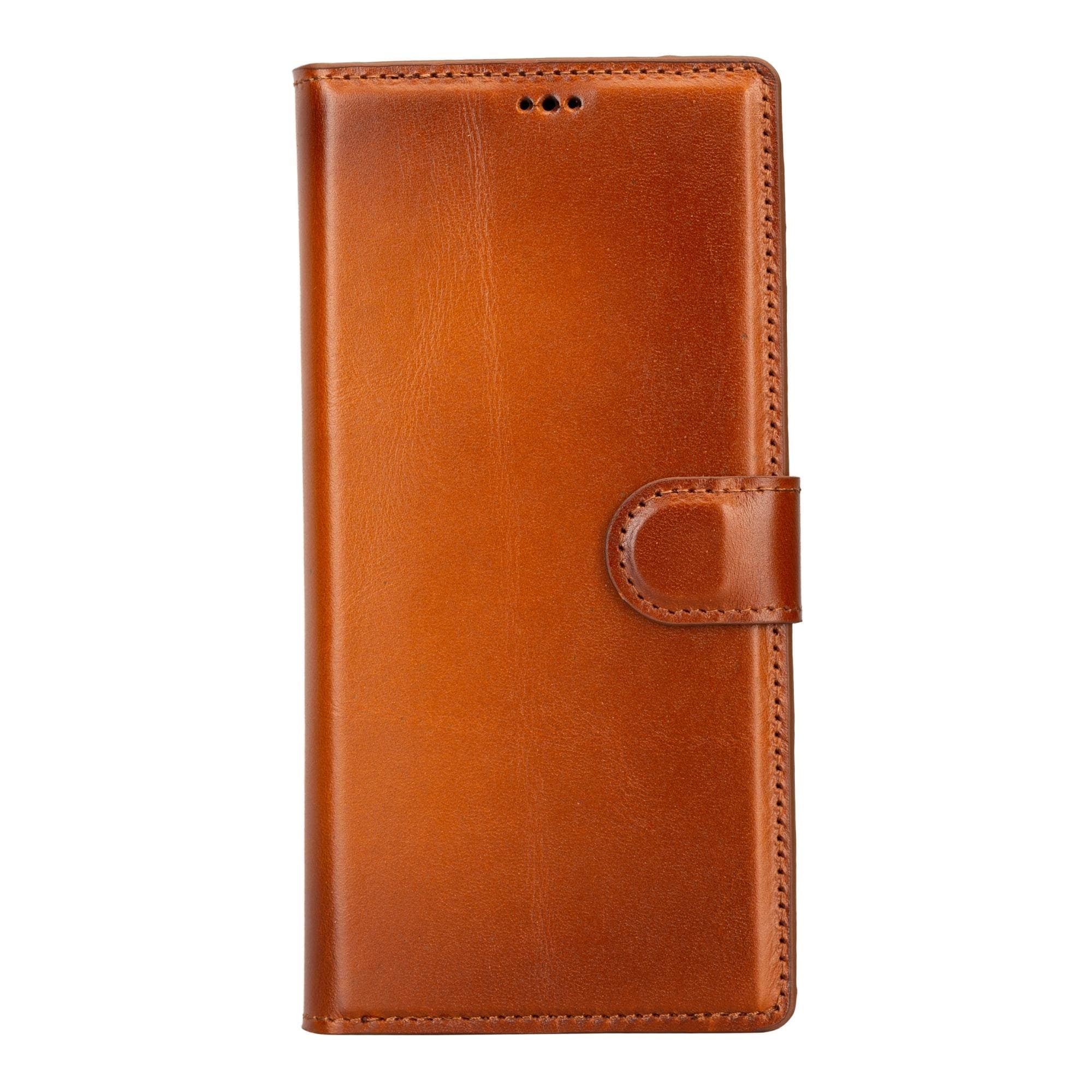 Custodia Portafoglio in Cuoio Rimovibile per Samsung Galaxy S21 Serie
