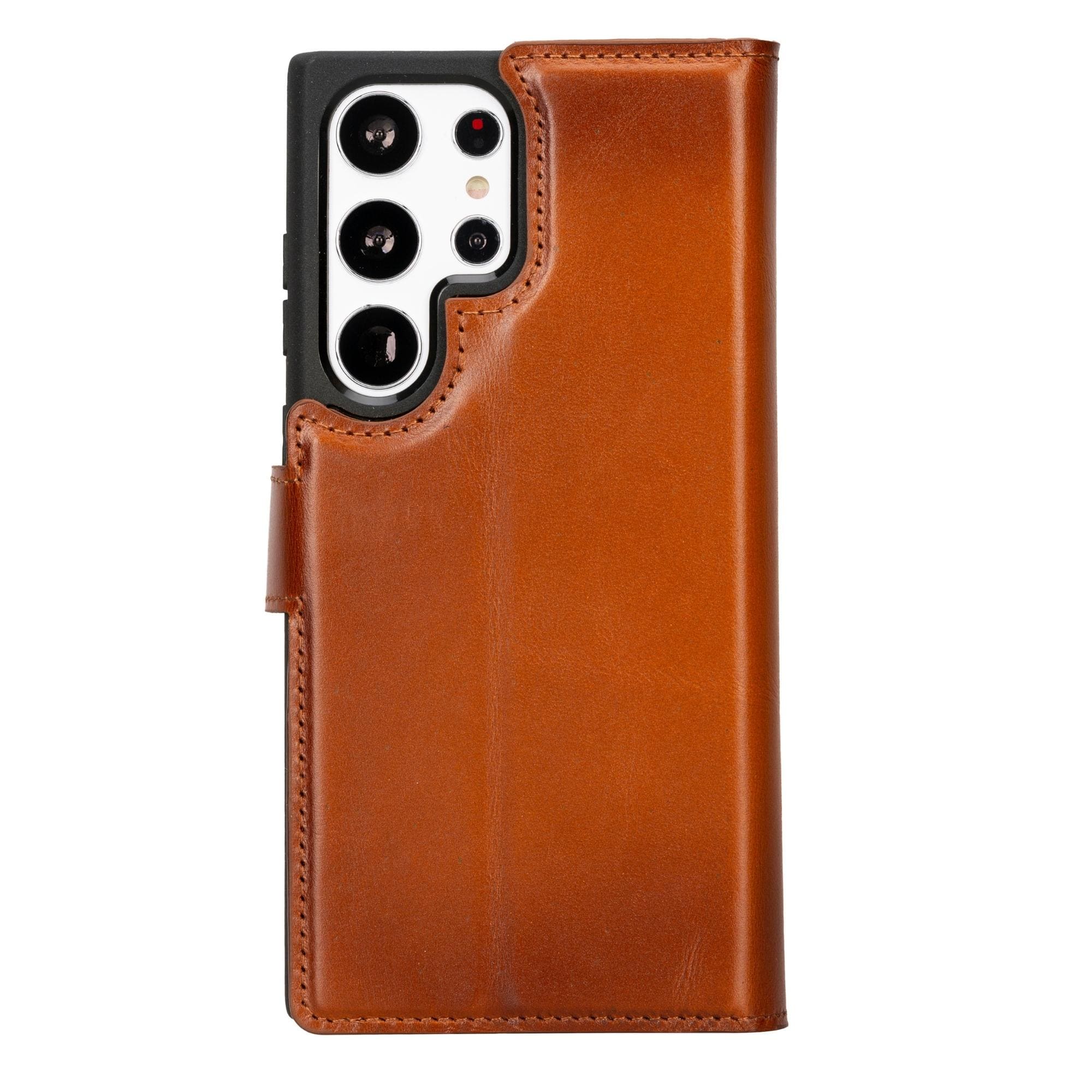 Custodia Portafoglio in Cuoio Rimovibile per Samsung Galaxy S21 Serie