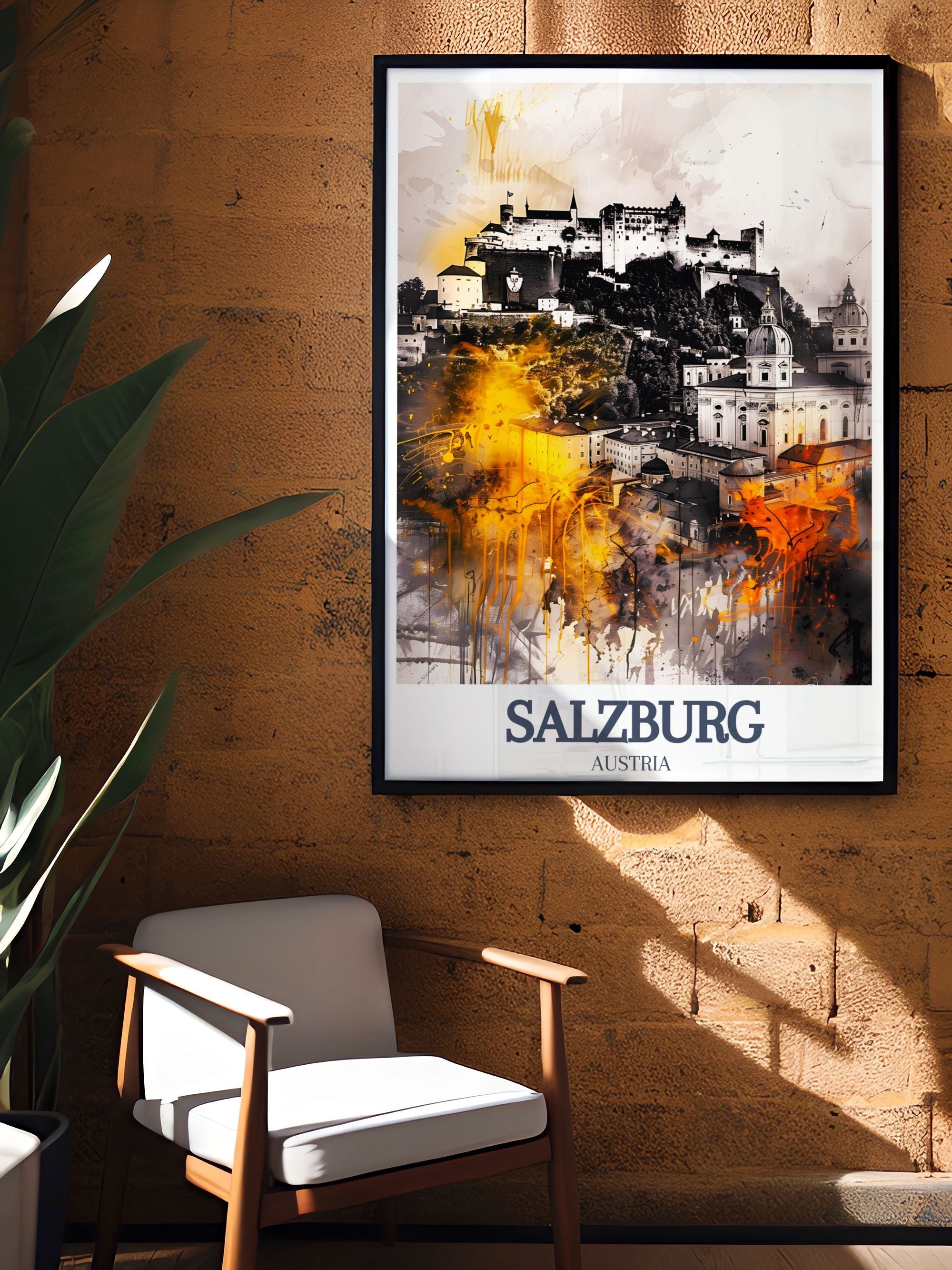 Salzburg Poster Print - Hohensalzburg Fortress Poster - Mirabell Palace Art - Salzburg Poster Print - Salzburg Poster Print - Austria Living Room Decor-4