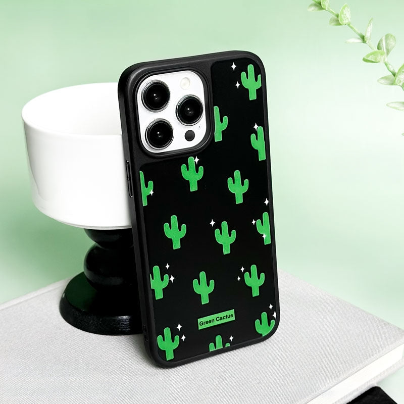 Custodia Smartphone Cactus Deserto Notte AG Opaca Magnetica Antimpronta