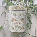 Casella Postale Metallo Vintage Rosa Esterno Apertura Antieffrazione
