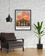 Guadalajara Print - Hospicio CabaÃ±as Wall Art - Mexico Framed Art - Mexico Vintage Poster-4