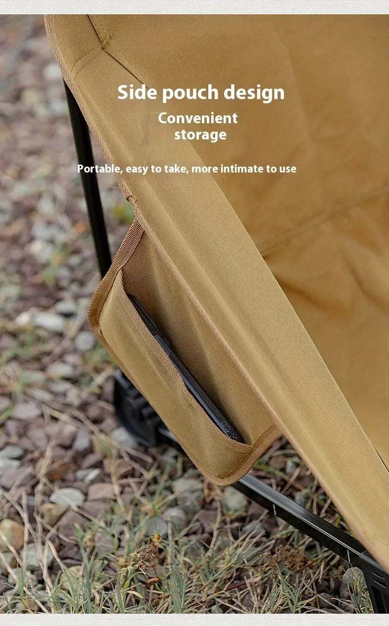 Sedia Pieghevole Leggera In Alluminio Khaki Per Campeggio Spiaggia Trekking