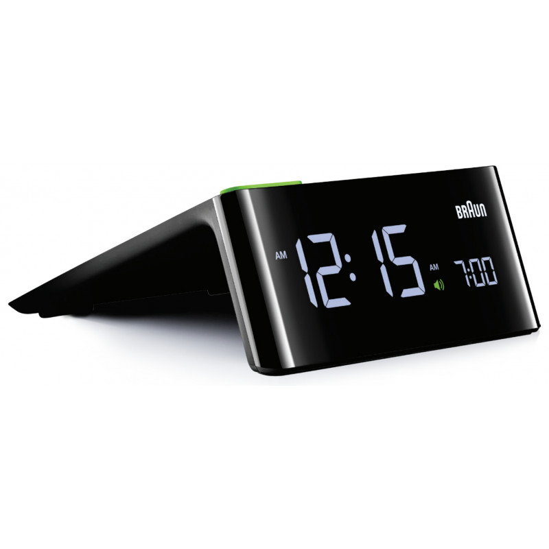 Braun BNC016 Sveglia Digitale Nera Con Schermo LCD 12 24h