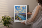 Shanghai Travel Print Wall Decor The Bund Travel Print Art Print Shanghai Wall Hanging Home Décor Gift Shanghai Art Lovers China-1