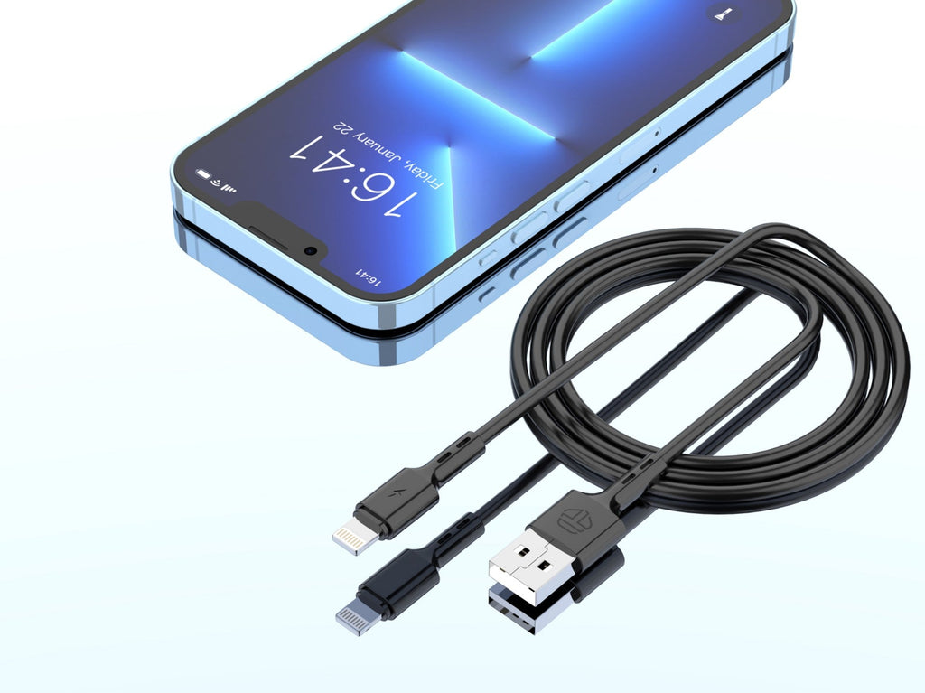Cavo USB Techancy Dati 2 Metri Ricarica Veloce Per IPhone XS X 11 12 13 14