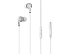 Techancy Auricolari In-Ear 3,5 Mm Bianco Cavo 1,2 m TD8087 Suono Surround Premium