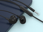 Auricolari Con Filo Da 3,5 Milimetri Techancy TD8040 Nero Con Microfono Inline