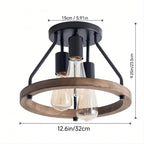 3-Light Semi Flush Mount Ceiling Light Fixture