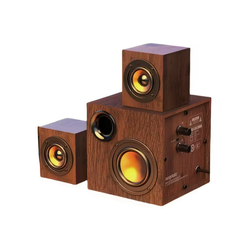 Sistema Di Altoparlanti Da Computer In Legno Tre In Uno Suono Elevato