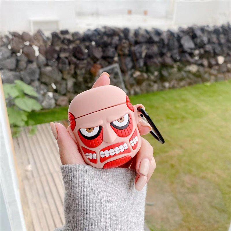 Custodia AirPods Attack On Titan 3D Protezione Antishock IMD