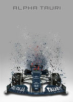 Poster Formel 1  Rennwagen Aquarell · Deko Print ohne Rahmen-8