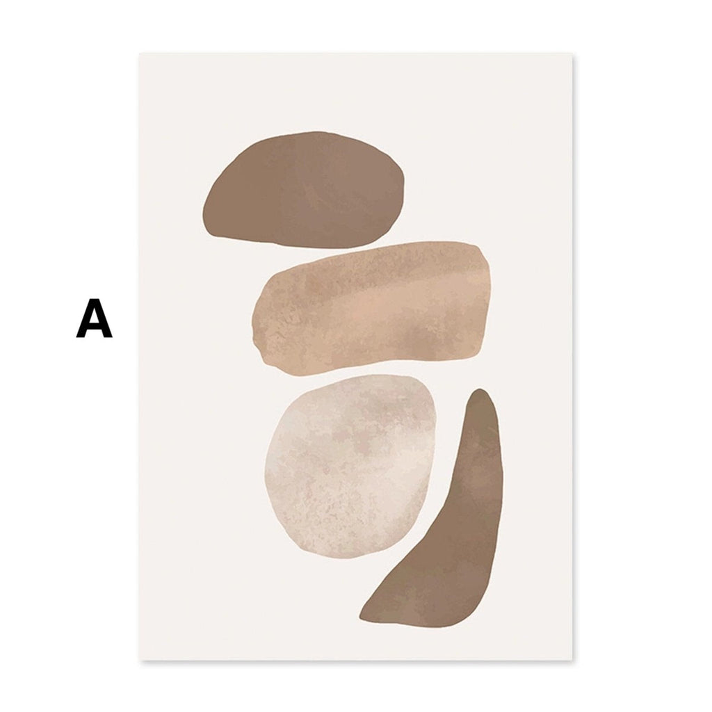 Poster Gesichtslinien und Abstrakte Formen als Deko Print ohne Rahmen-5