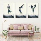 Poster Yoga Profi Stellungen · Fitness Dekoration · Bilder  · Deko Print ohne Rahmen-2