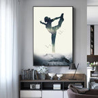 Poster Yoga Profi Stellungen · Fitness Dekoration · Bilder  · Deko Print ohne Rahmen-0