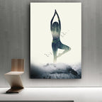 Poster Yoga Profi Stellungen · Fitness Dekoration · Bilder  · Deko Print ohne Rahmen-1