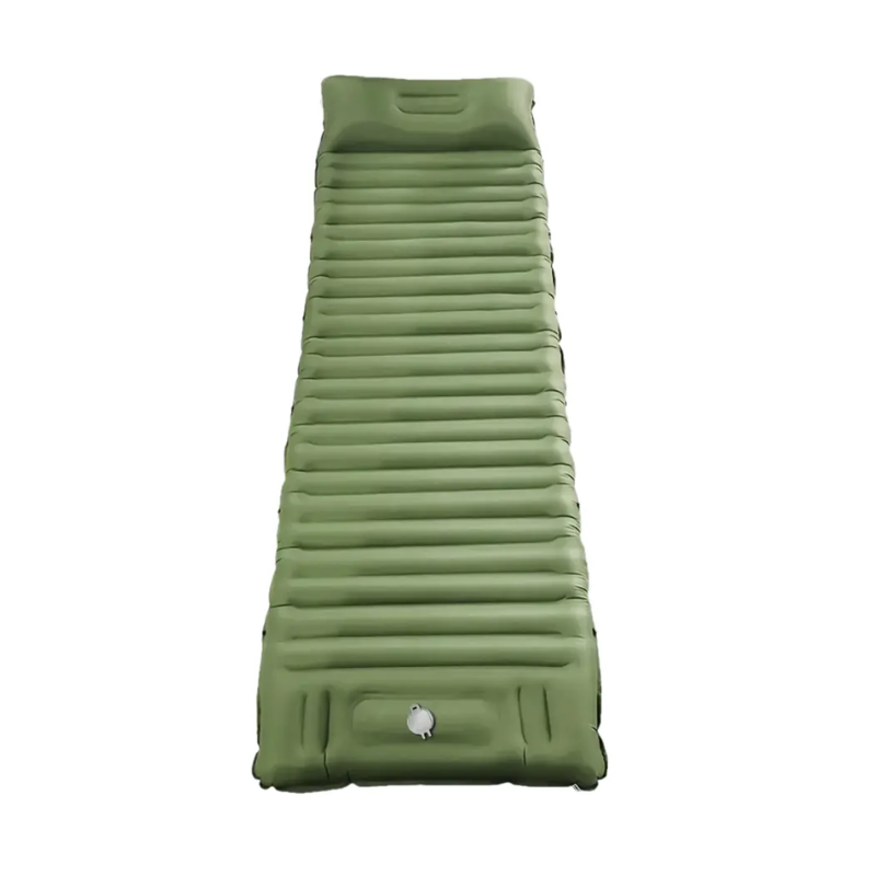 Materassino Gonfiabile da Campeggio con Cuscino Integrato 185x65 cm