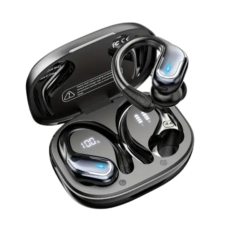 Auricolari Sport Senza Fili Con Microfono E Display LED