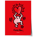 Tanzende Figur mit Herz Poster · Pop Art Street Art Stil · Moderner Kunstdruck ohne Rahmen-0